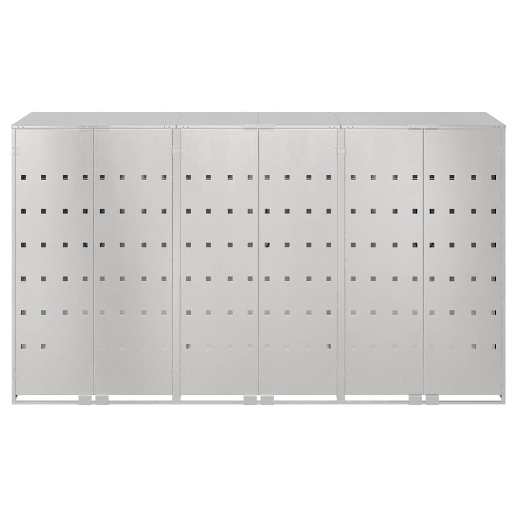 vidaXL Przechowalnia na 3 kosze na odpady 340 x 77.5 x 115.5 cm
