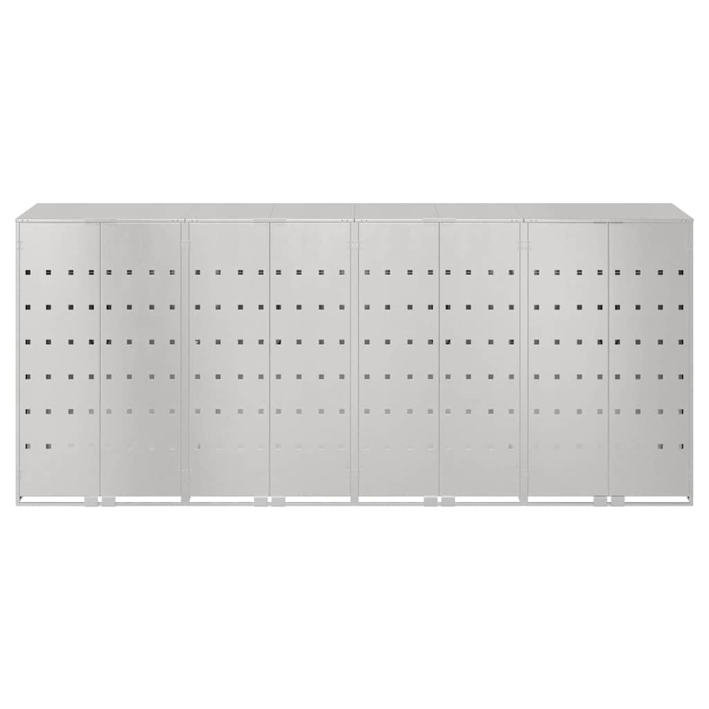 vidaXL Przechowalnia na 3 kosze na odpady 340 x 77.5 x 115.5 cm