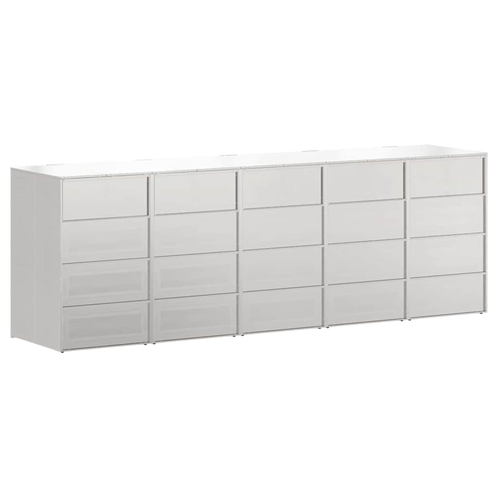 vidaXL Przechowalnia na 3 kosze na odpady 340 x 77.5 x 115.5 cm