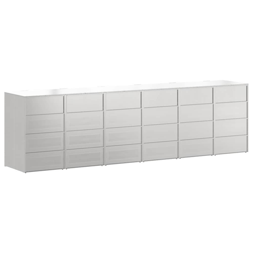 vidaXL Przechowalnia na 3 kosze na odpady 340 x 77.5 x 115.5 cm
