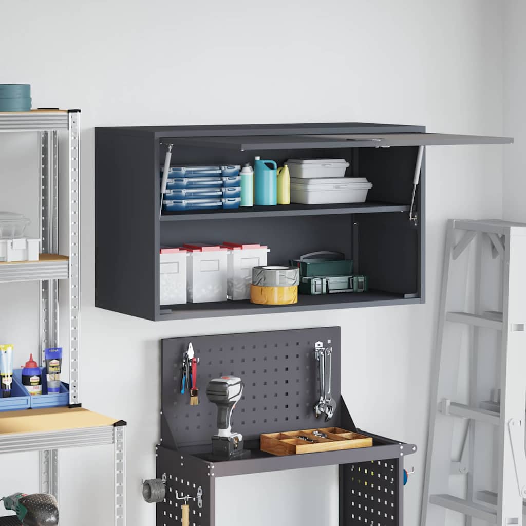 vidaXL Szafka ścienna do garażu Antracyt 90 x 40 x 53 cm