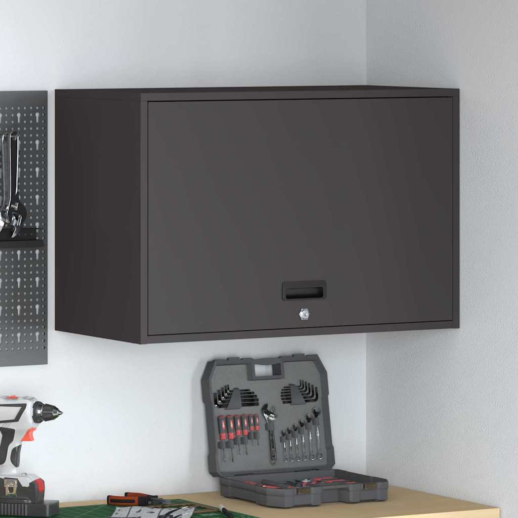 vidaXL Szafka ścienna do garażu Czarny 80 x 40 x 53 cm