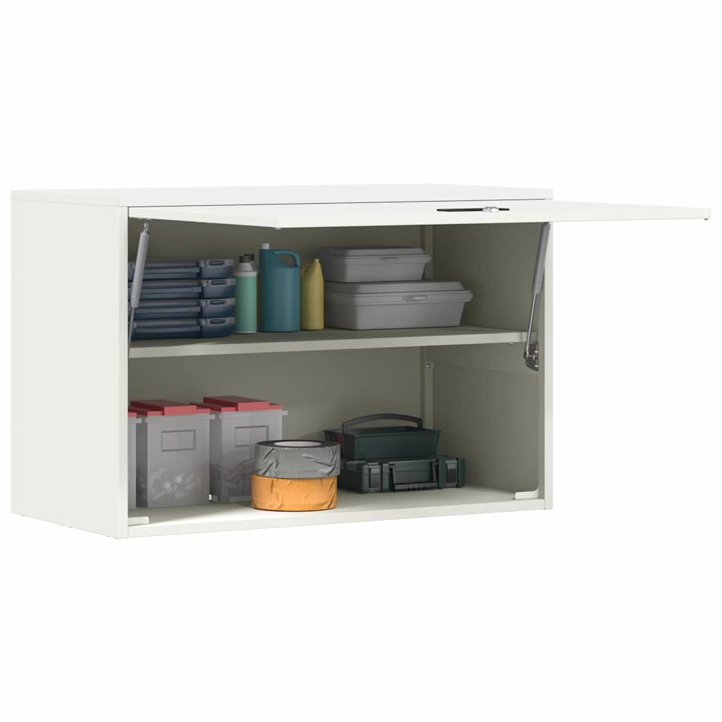 vidaXL Szafka ścienna do garażu Biały 80 x 40 x 53 cm