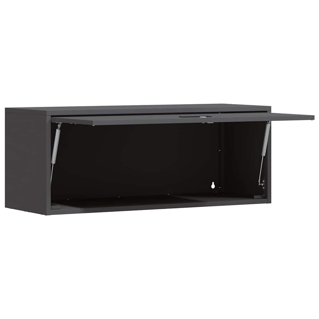 vidaXL Szafka ścienna do garażu Czarny 90 x 33 x 35 cm