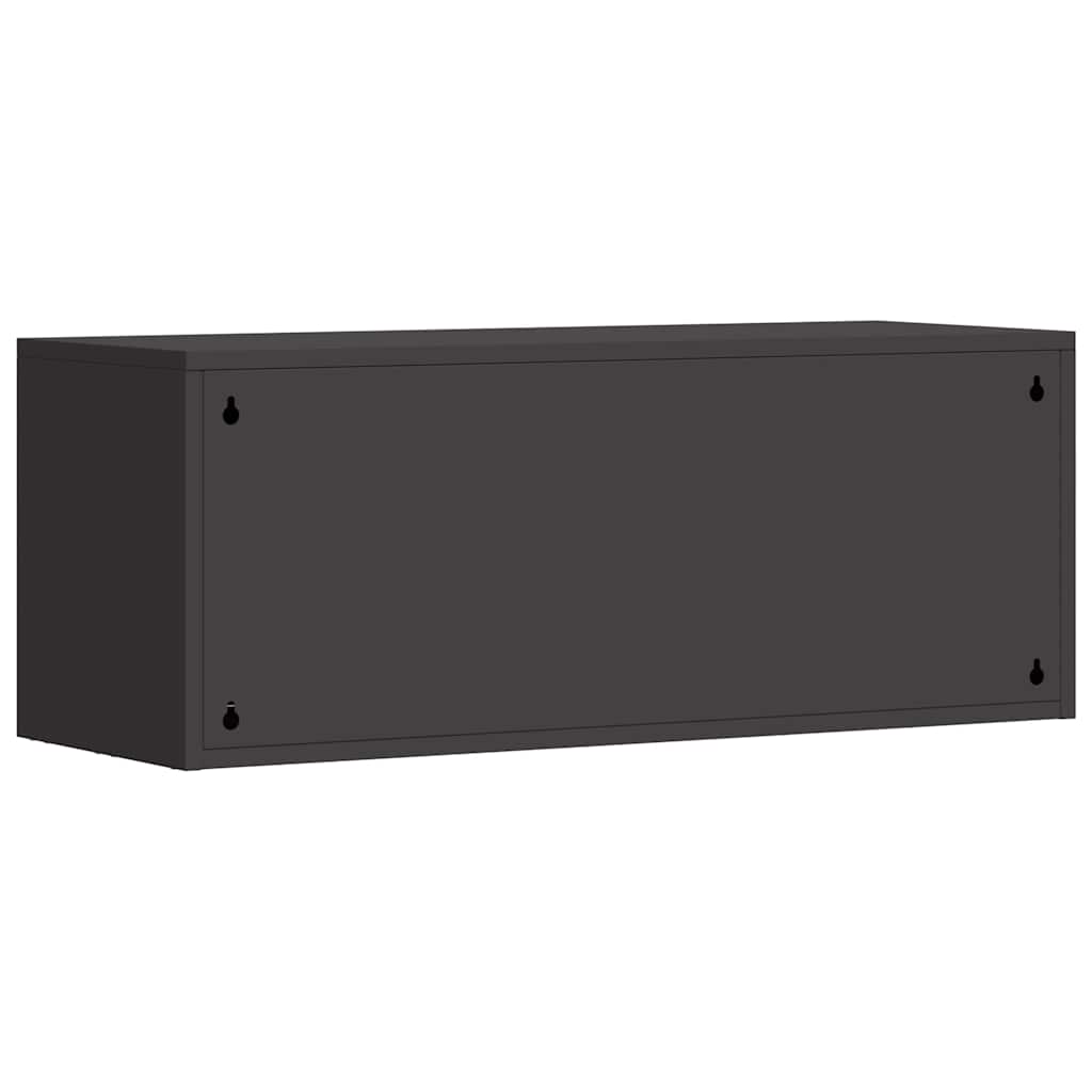 vidaXL Szafka ścienna do garażu Czarny 90 x 33 x 35 cm