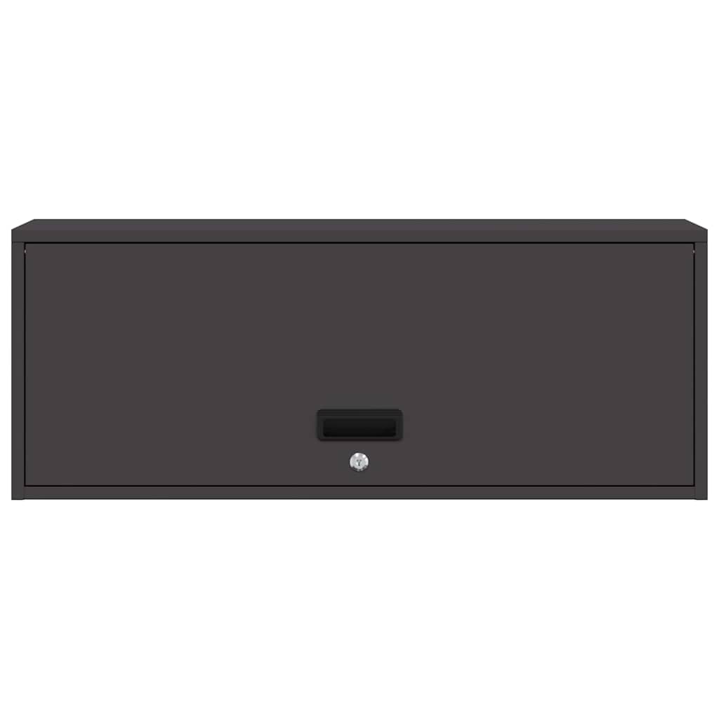 vidaXL Szafka ścienna do garażu Czarny 90 x 33 x 35 cm