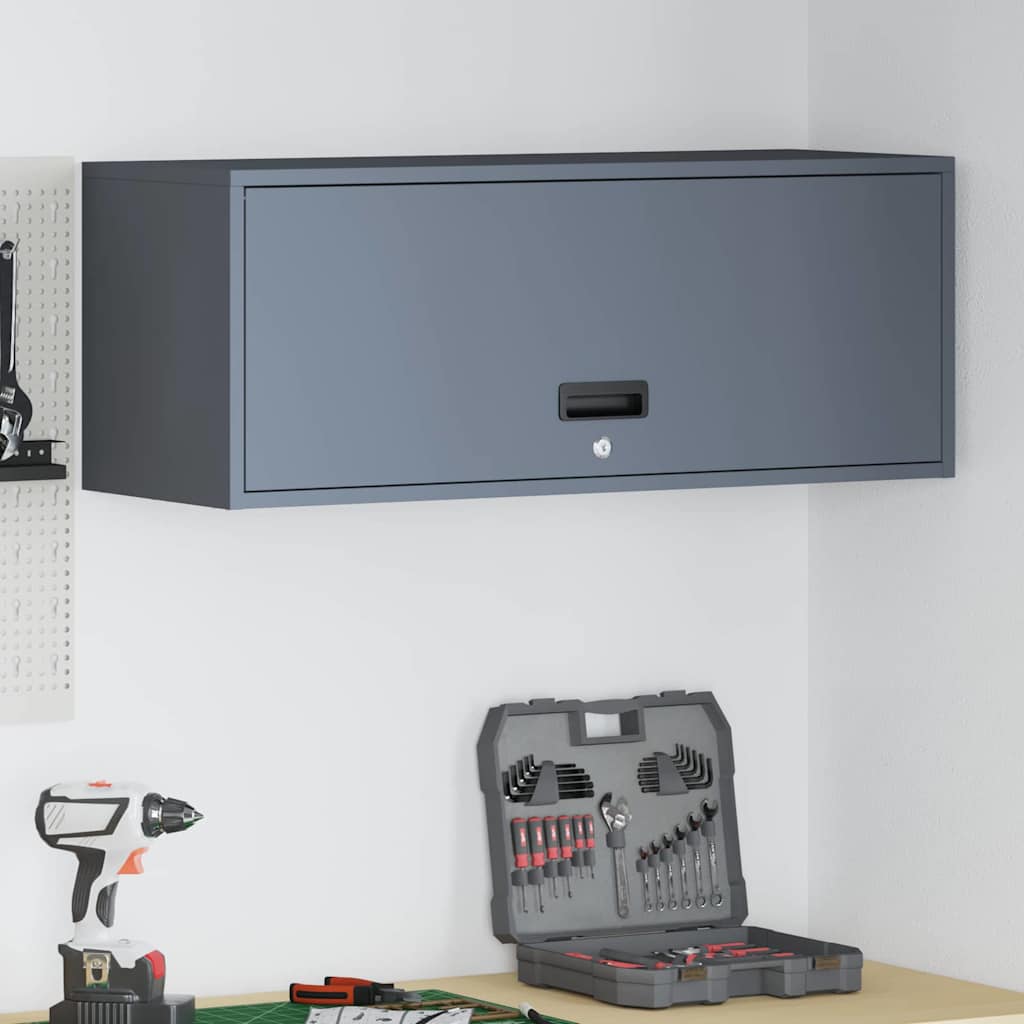 vidaXL Szafka ścienna do garażu Antracyt 90 x 33 x 35 cm