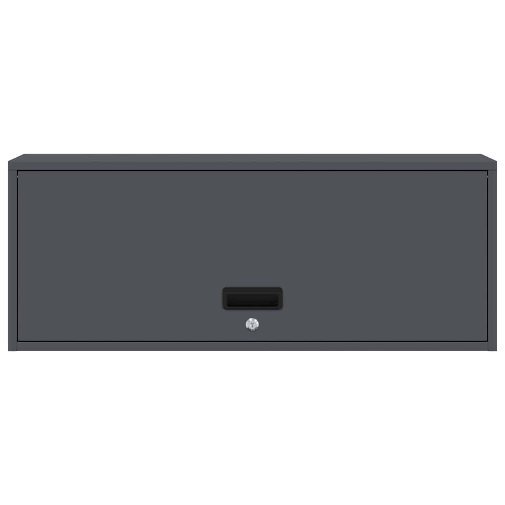vidaXL Szafka ścienna do garażu Antracyt 90 x 33 x 35 cm