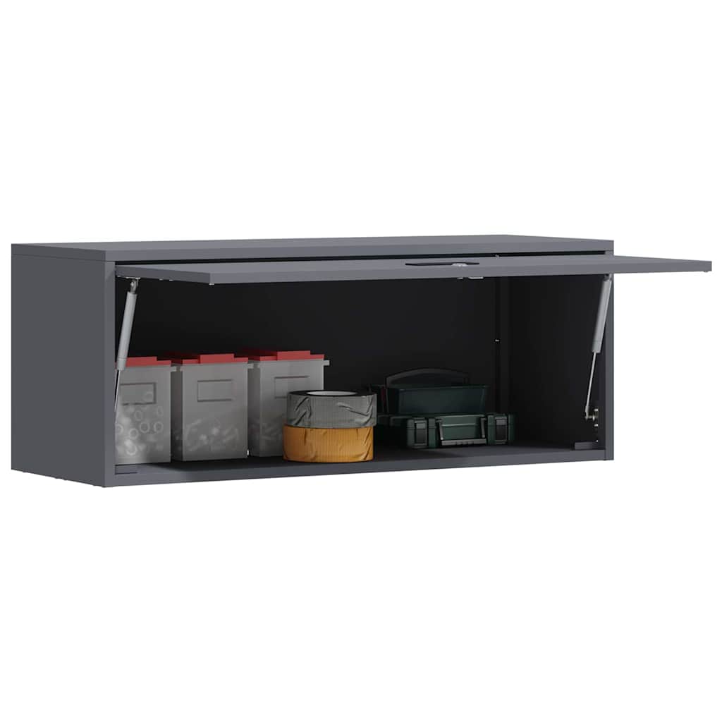 vidaXL Szafka ścienna do garażu Antracyt 90 x 33 x 35 cm