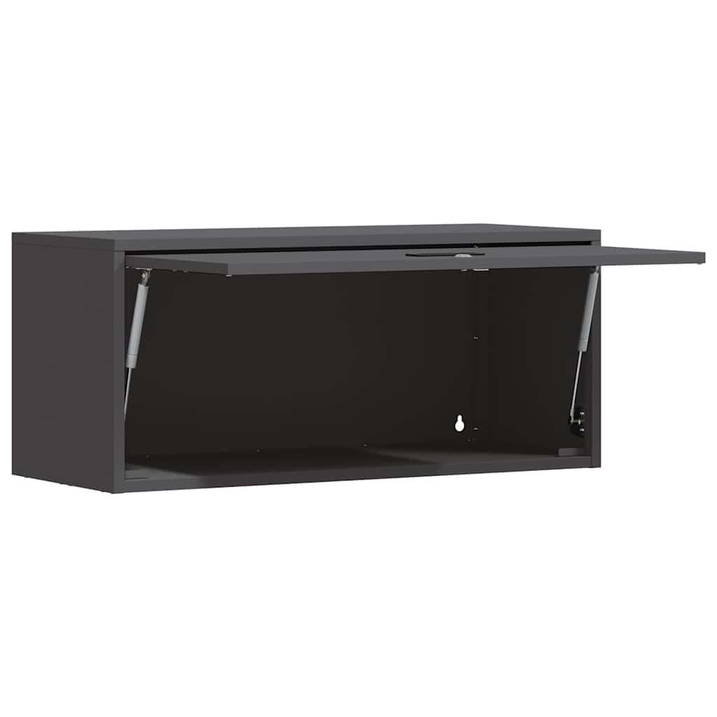 vidaXL Szafka ścienna do garażu Czarny 80 x 33 x 35 cm