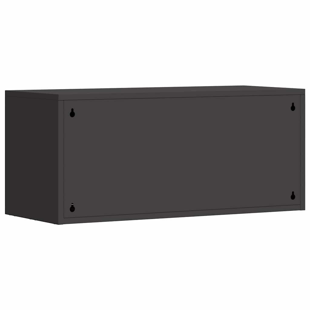 vidaXL Szafka ścienna do garażu Czarny 80 x 33 x 35 cm