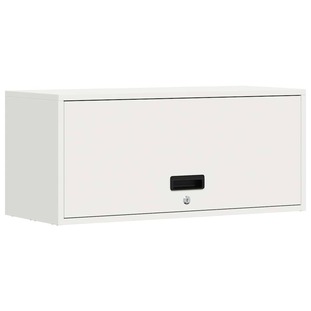 vidaXL Szafka ścienna do garażu Biały 80 x 33 x 35 cm