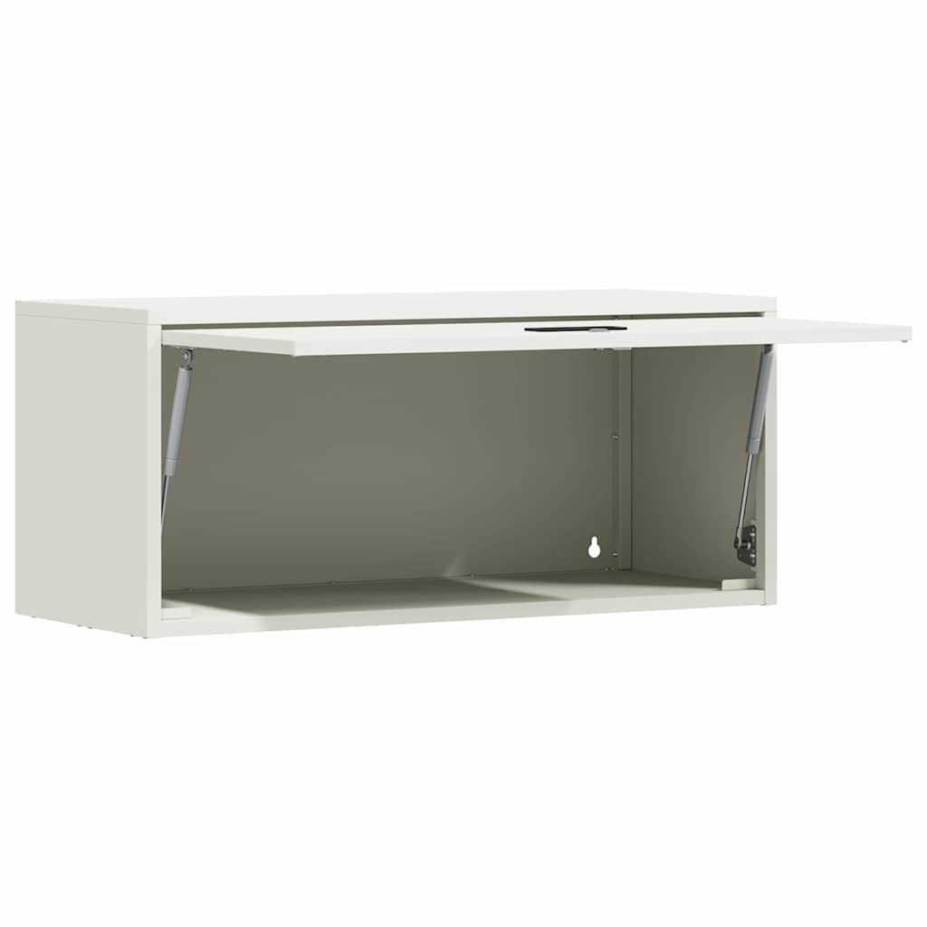 vidaXL Szafka ścienna do garażu Biały 80 x 33 x 35 cm