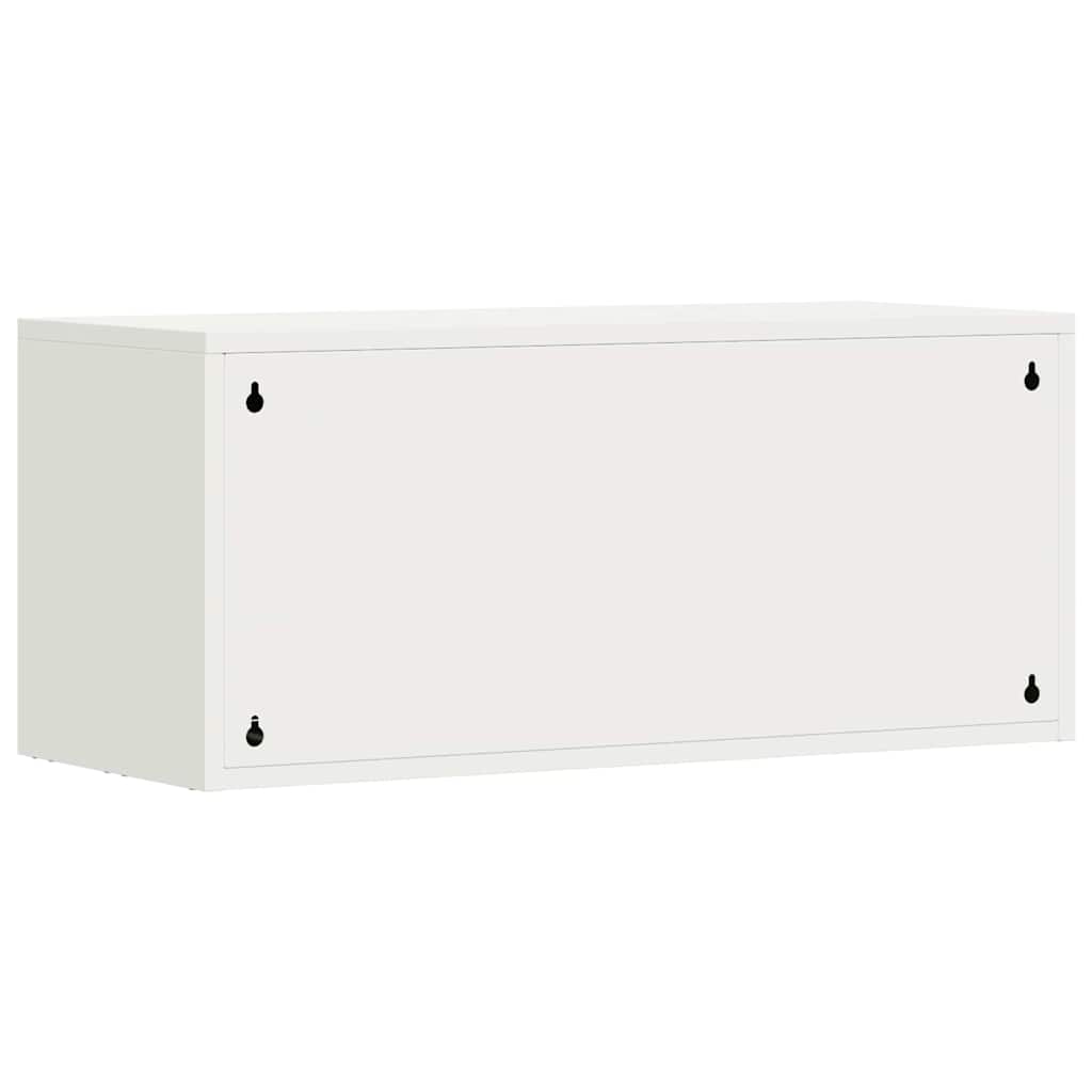 vidaXL Szafka ścienna do garażu Biały 80 x 33 x 35 cm