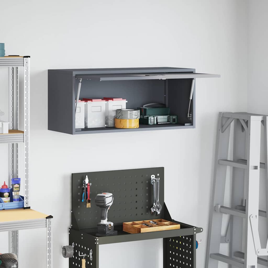 vidaXL Szafka ścienna do garażu Antracyt 80 x 33 x 35 cm