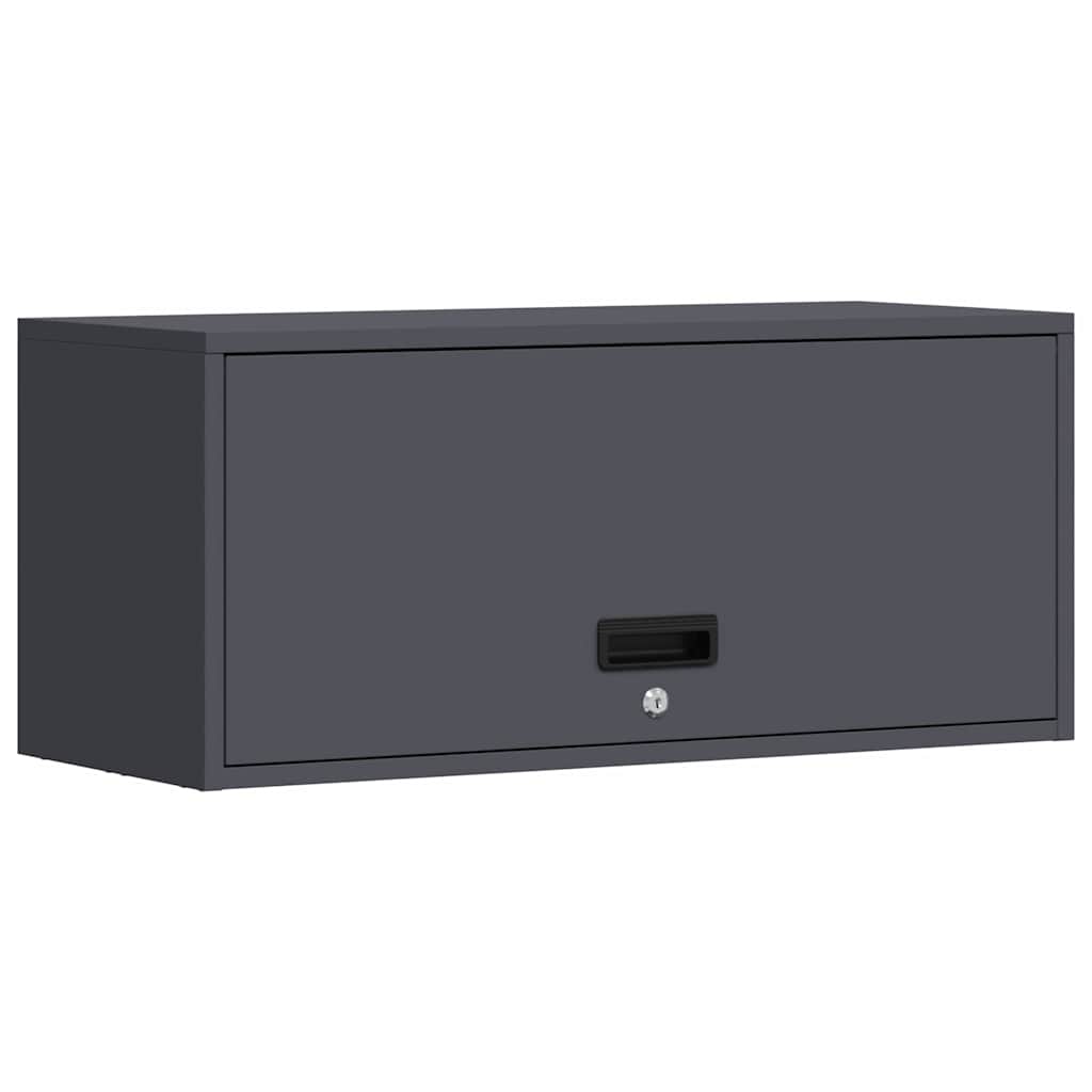 vidaXL Szafka ścienna do garażu Antracyt 80 x 33 x 35 cm