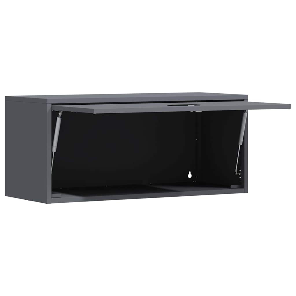 vidaXL Szafka ścienna do garażu Antracyt 80 x 33 x 35 cm