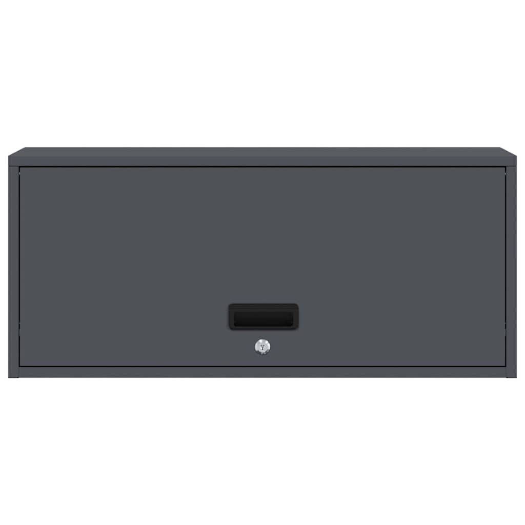 vidaXL Szafka ścienna do garażu Antracyt 80 x 33 x 35 cm