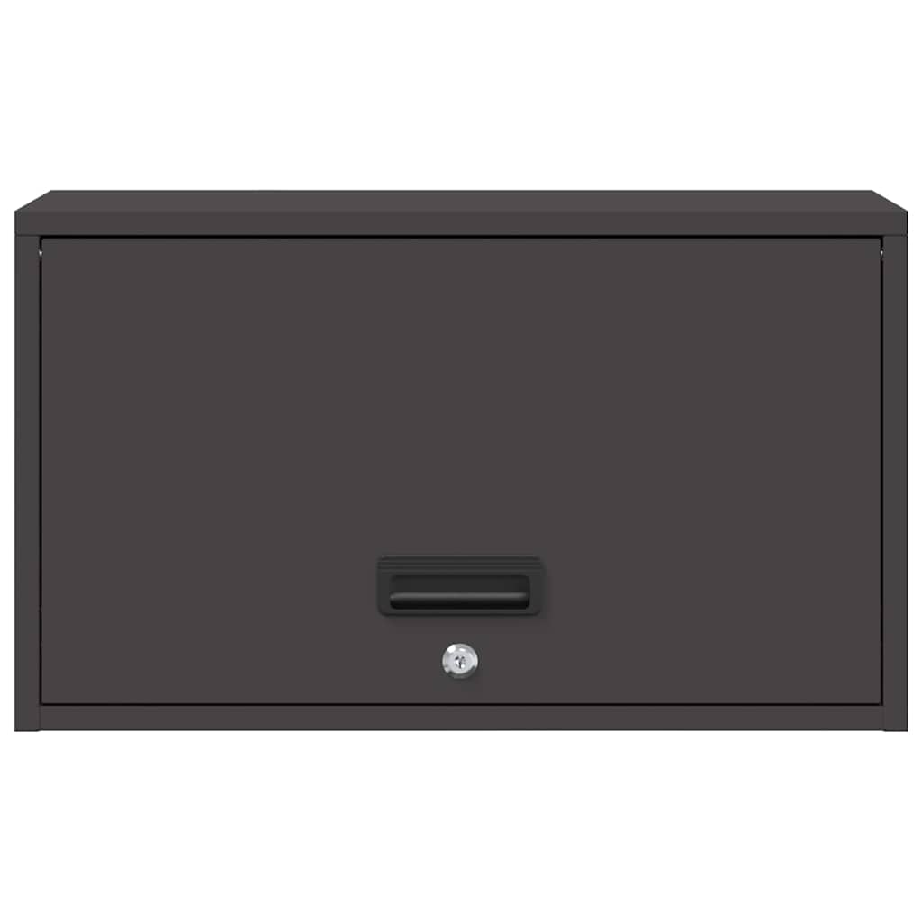 vidaXL Szafka ścienna do garażu Czarny 60 x 33 x 35 cm