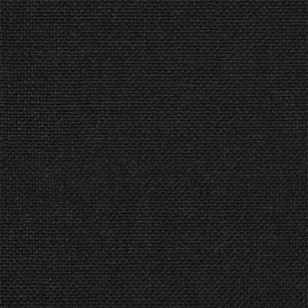 vidaXL Ramka łóżka z tapicerowanym wezgłowiem Czarny 135 x 190 cm