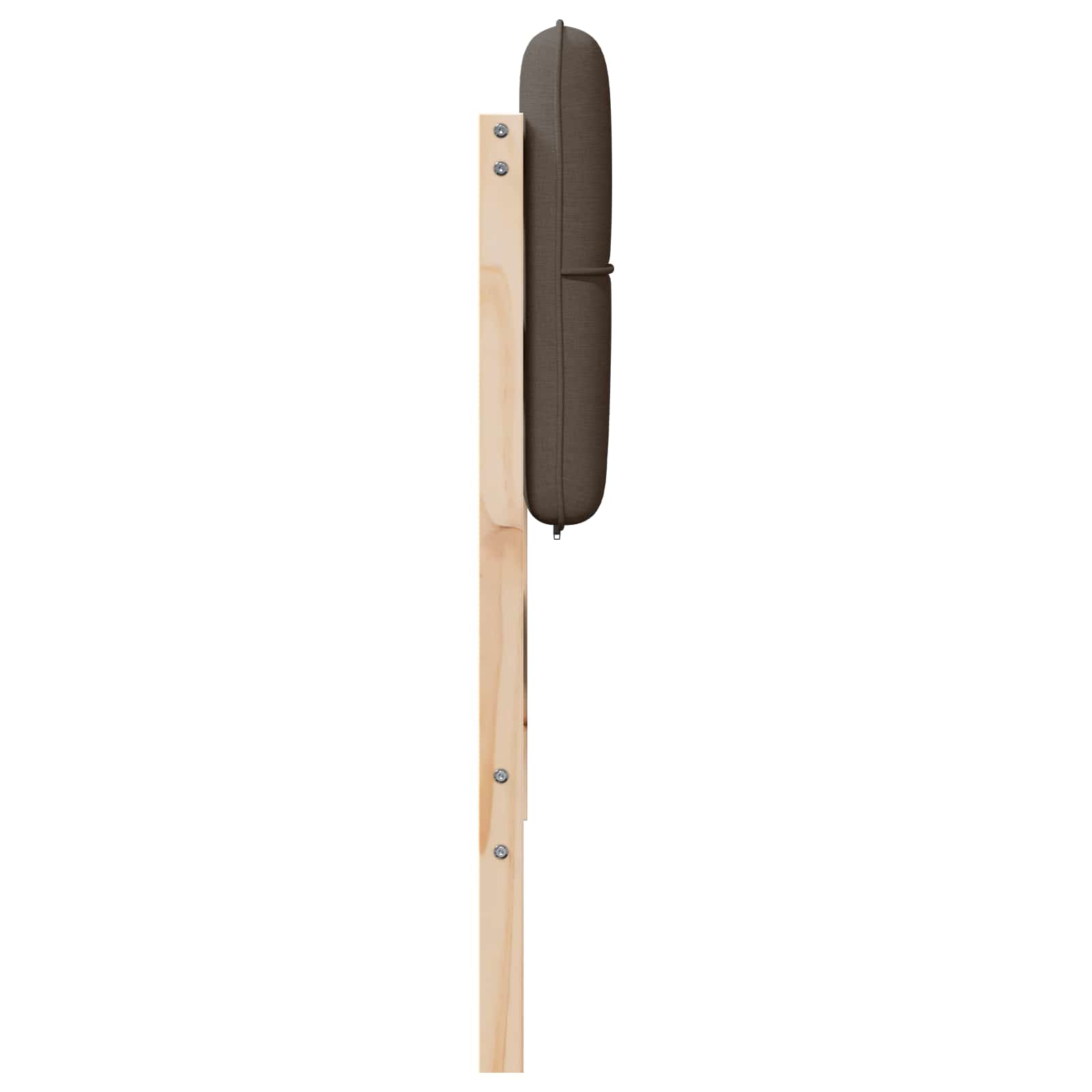vidaXL Tapicerowane wezgłowie Z zagłówkiem Brązowy i Taupe 135 cm
