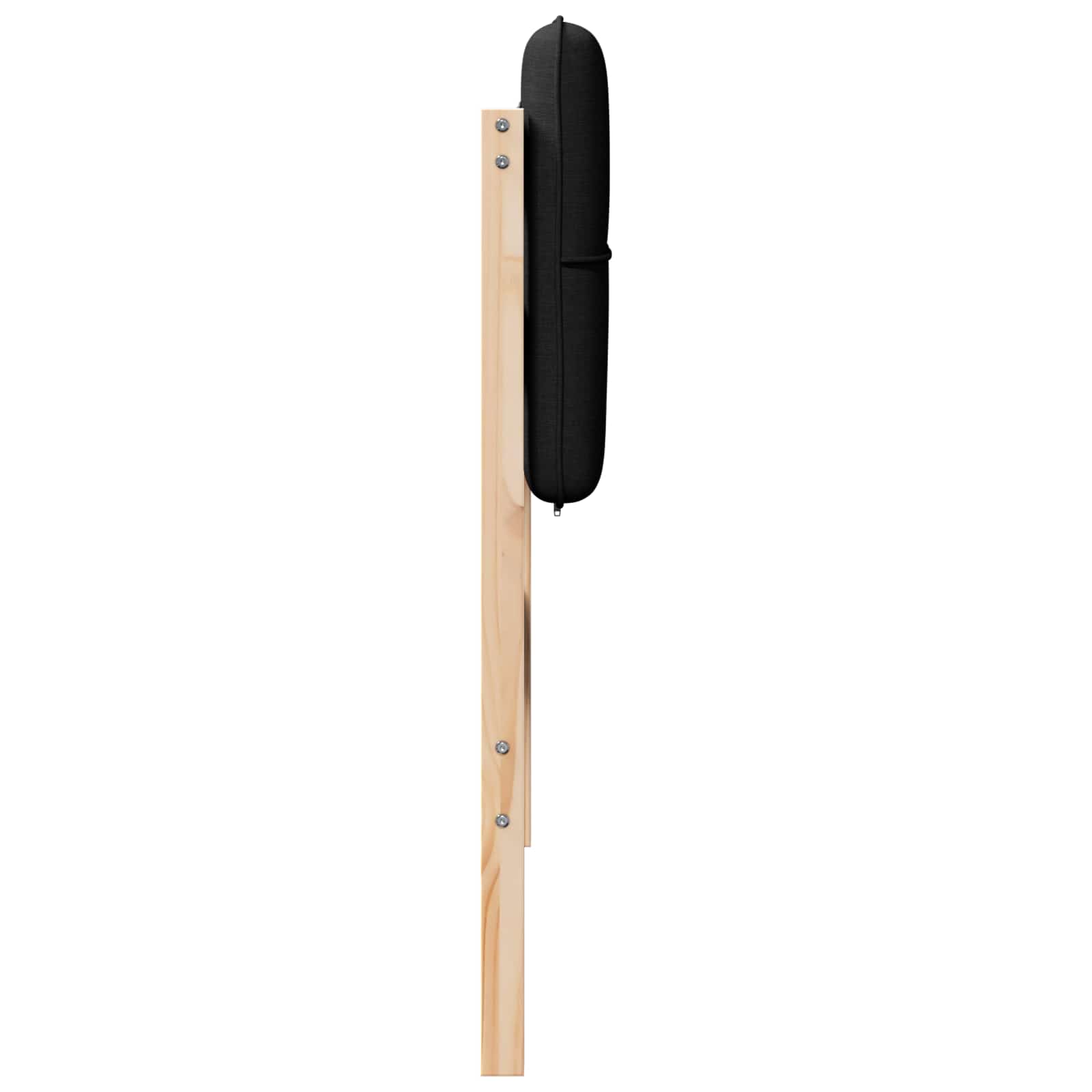 vidaXL Tapicerowane wezgłowie Z zagłówkiem Brązowy i czarny 90 cm
