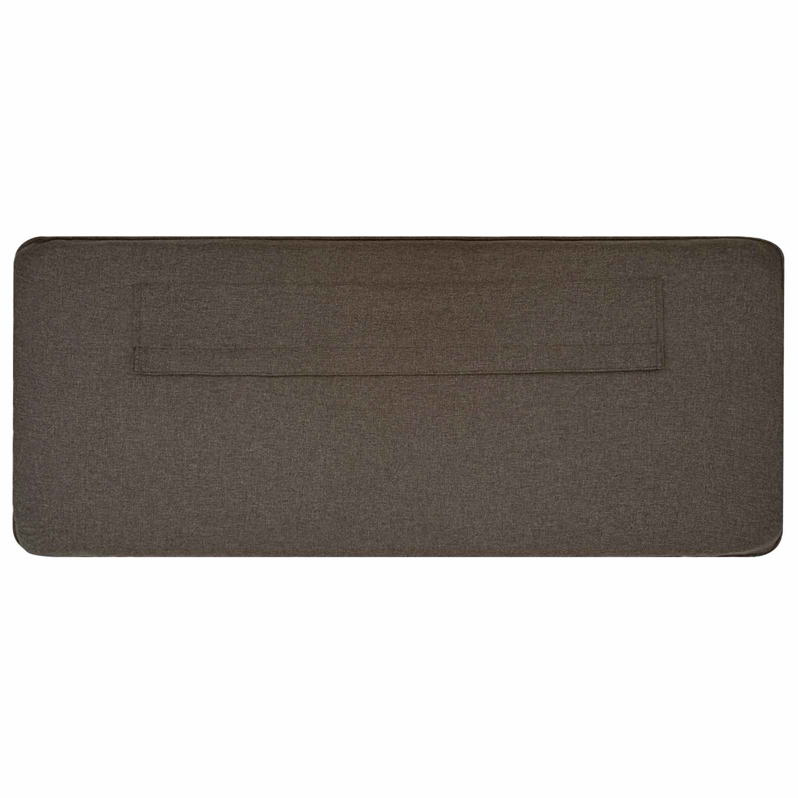 vidaXL Tapicerowane wezgłowie Z zagłówkiem Brązowy i Taupe 90 cm