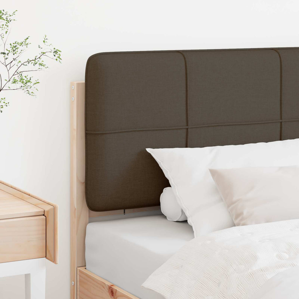 vidaXL Tapicerowane wezgłowie Z zagłówkiem Brązowy i Taupe 90 cm
