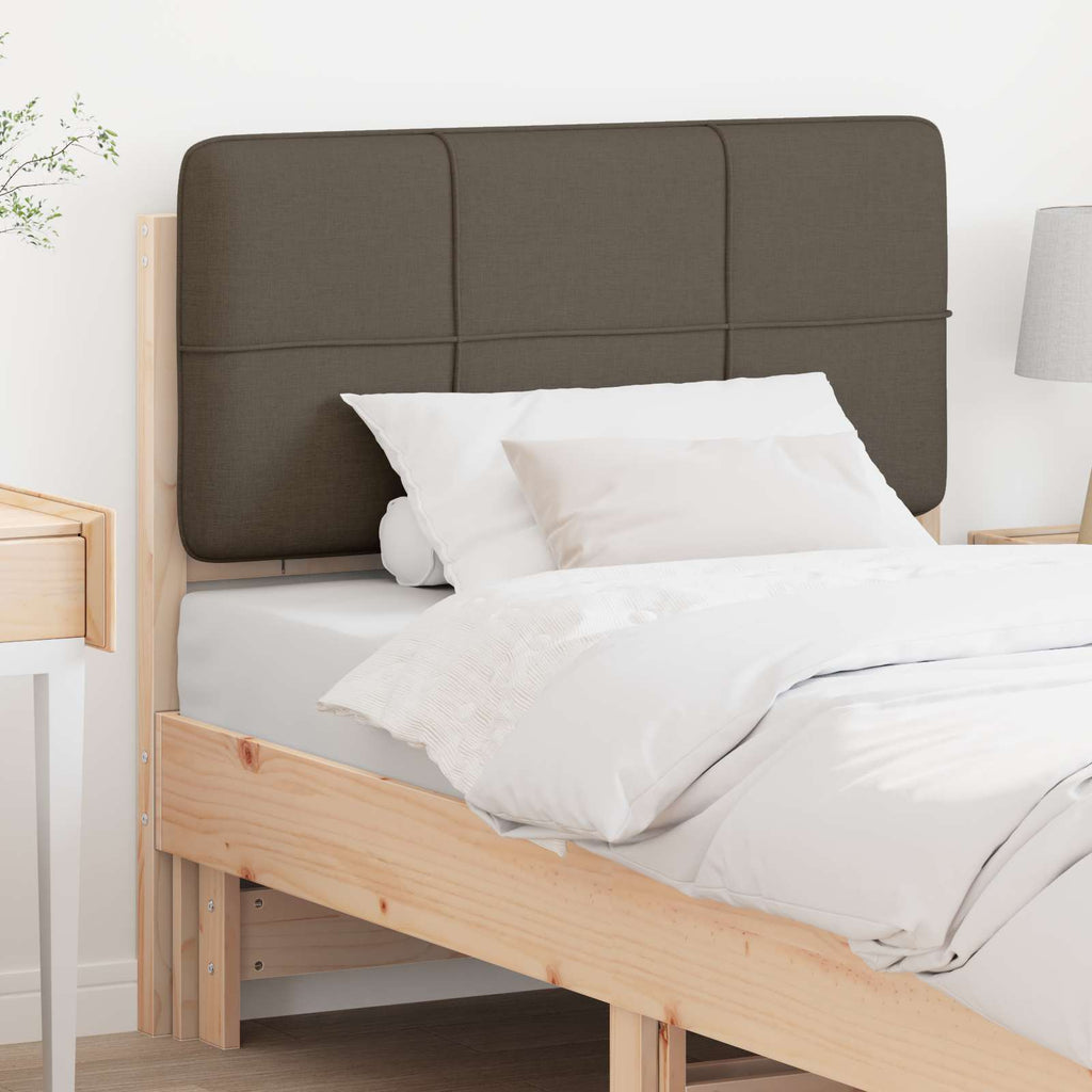 vidaXL Tapicerowane wezgłowie Z zagłówkiem Brązowy i Taupe 80 cm