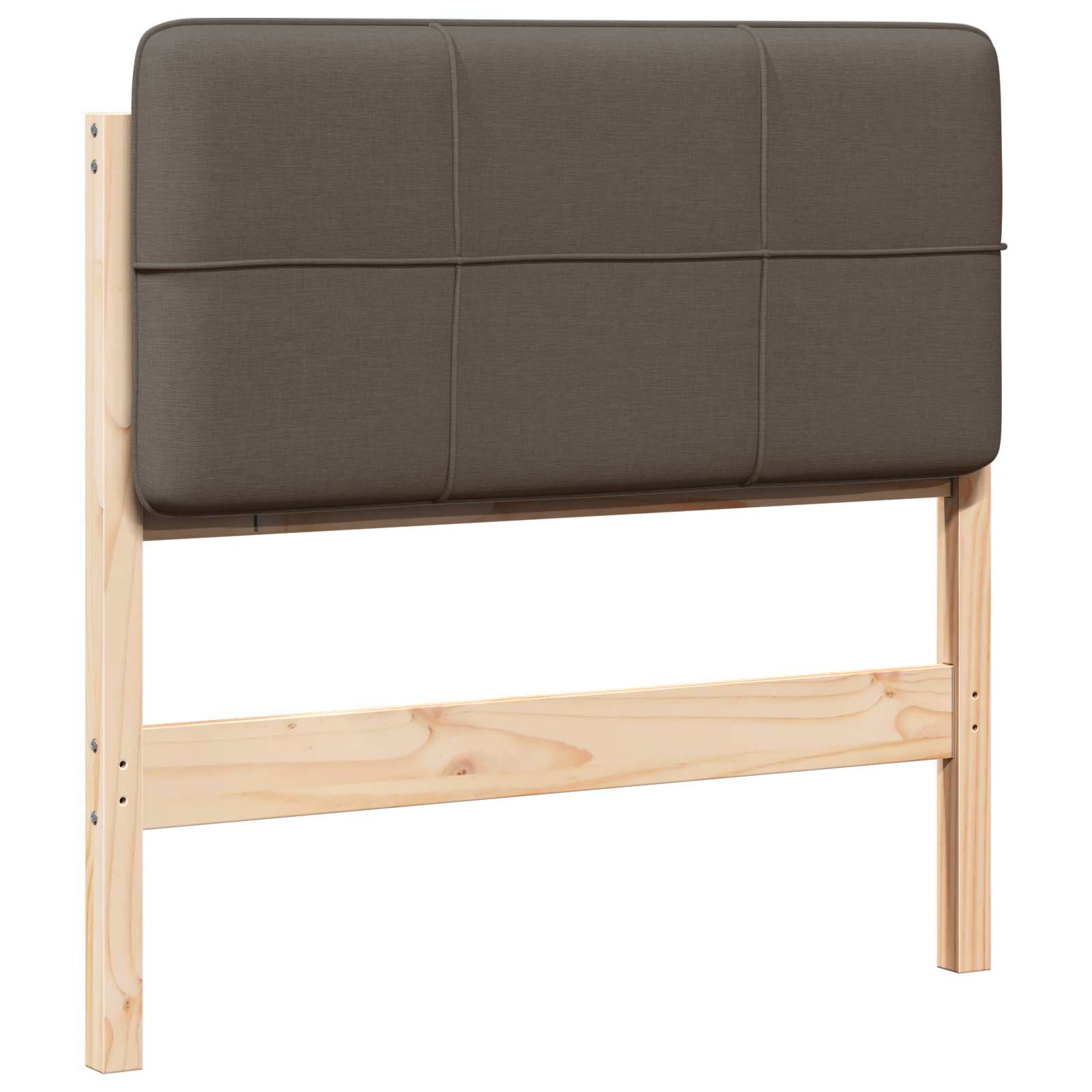 vidaXL Tapicerowane wezgłowie Z zagłówkiem Brązowy i Taupe 80 cm