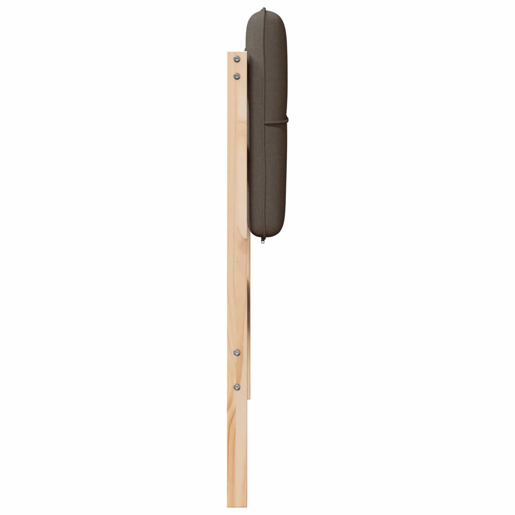 vidaXL Tapicerowane wezgłowie Z zagłówkiem Brązowy i Taupe 80 cm