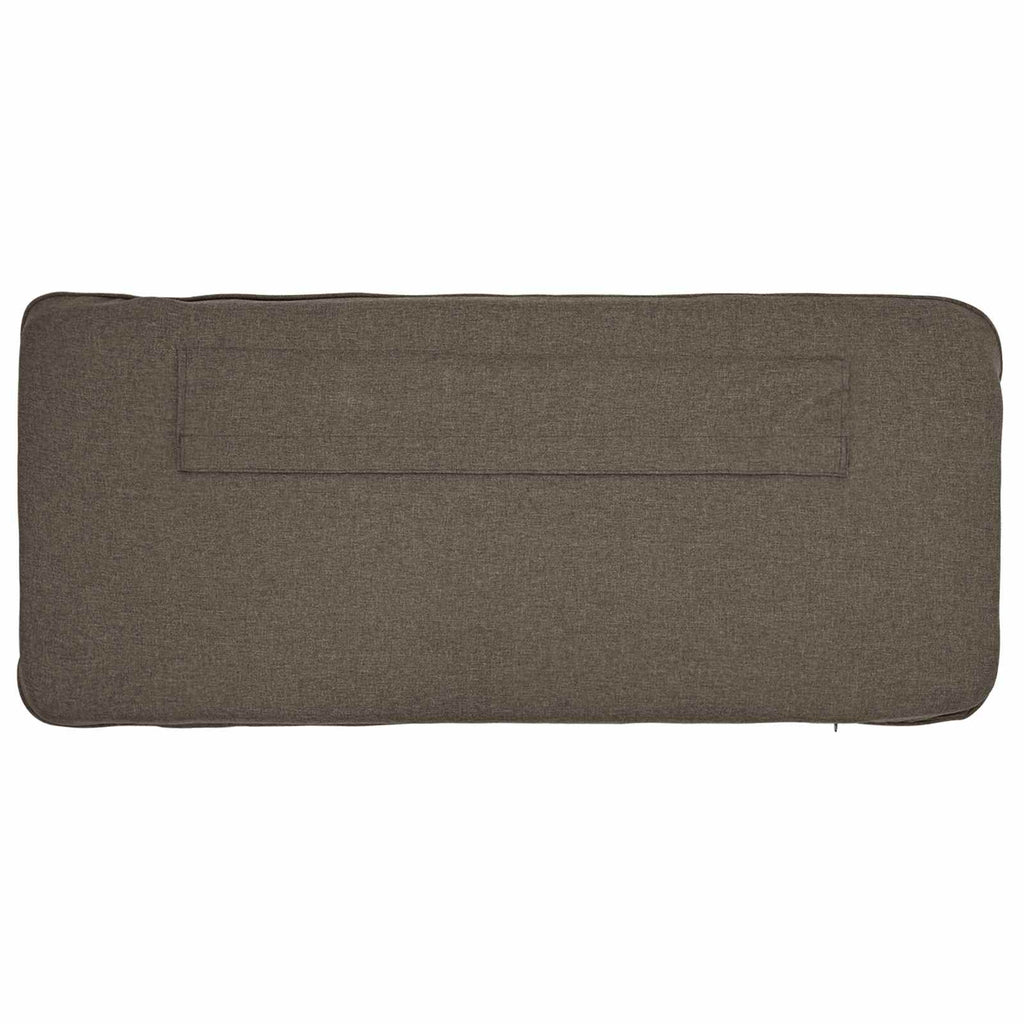 vidaXL Tapicerowane wezgłowie Z zagłówkiem Brązowy i Taupe 120 cm