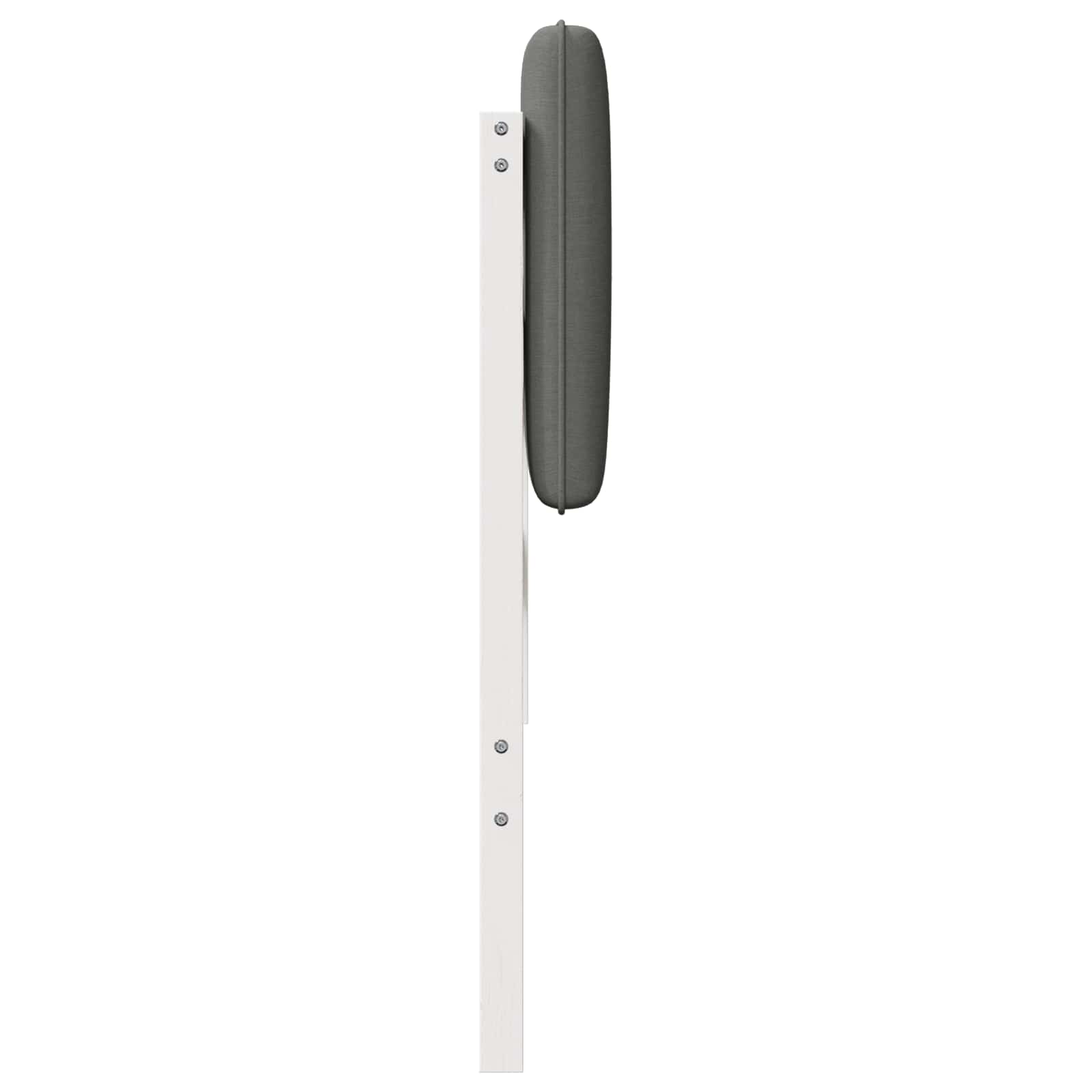 vidaXL Tapicerowane wezgłowie Z zagłówkiem Biały i jasnoszary 120 cm