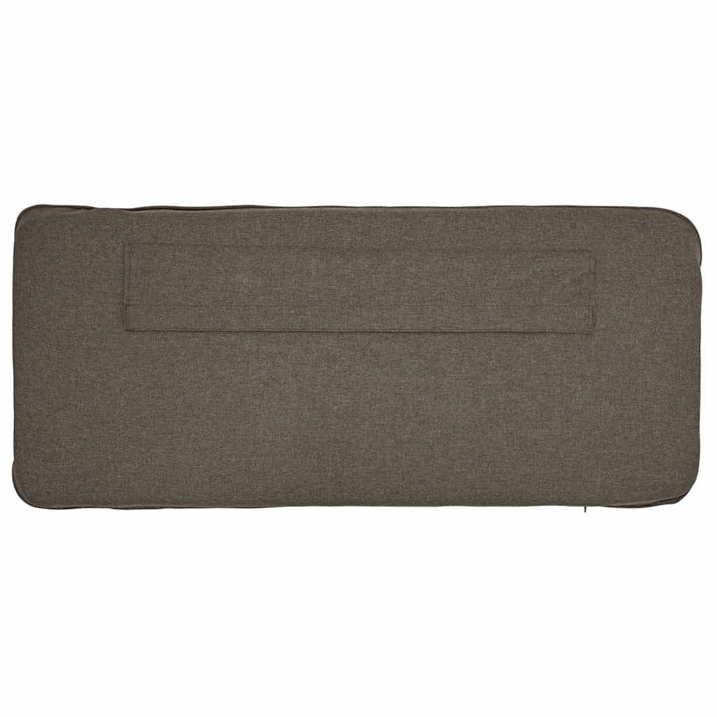 vidaXL Tapicerowane wezgłowie Z zagłówkiem Brązowy i Taupe 80 cm