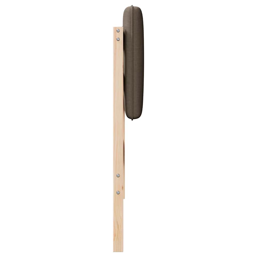 vidaXL Tapicerowane wezgłowie Z zagłówkiem Brązowy i Taupe 75 cm