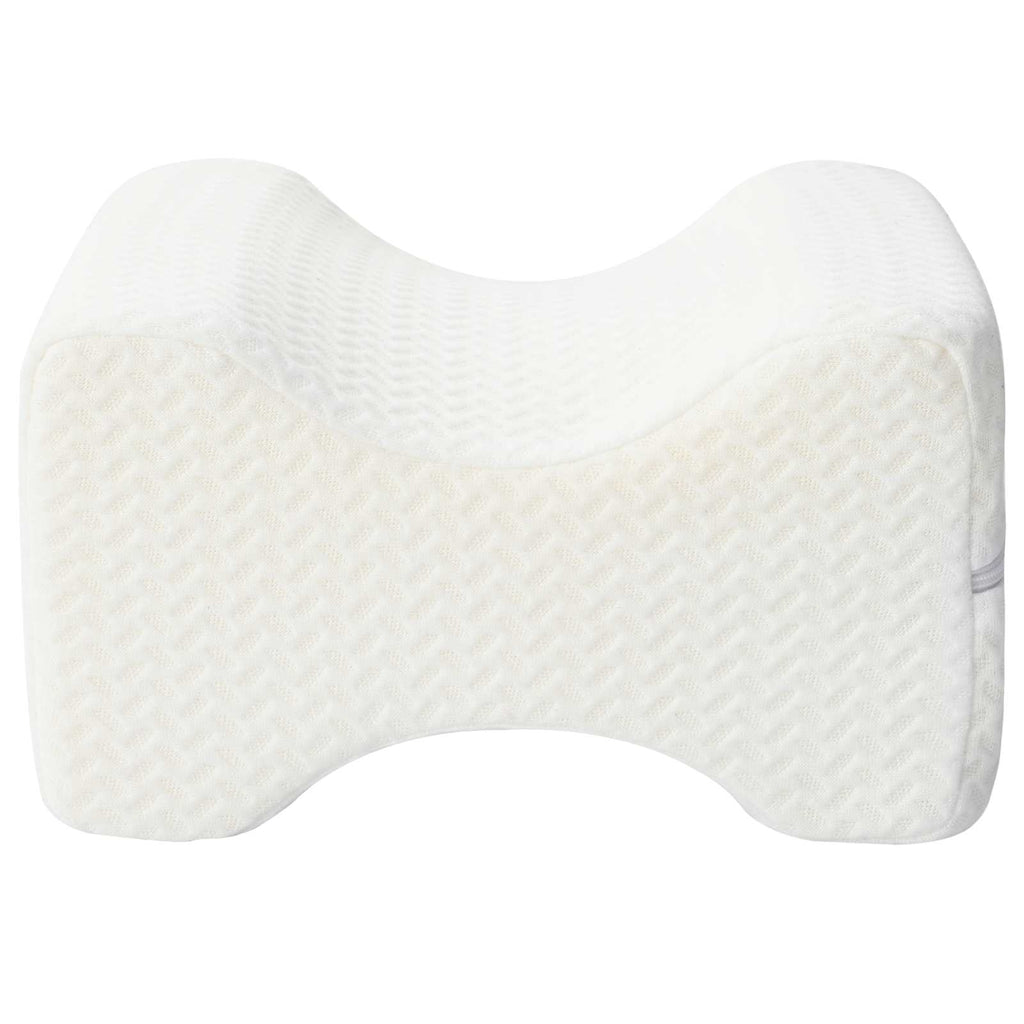 vidaXL Knee Pillow Biały Pianka z pamięcią i poliester