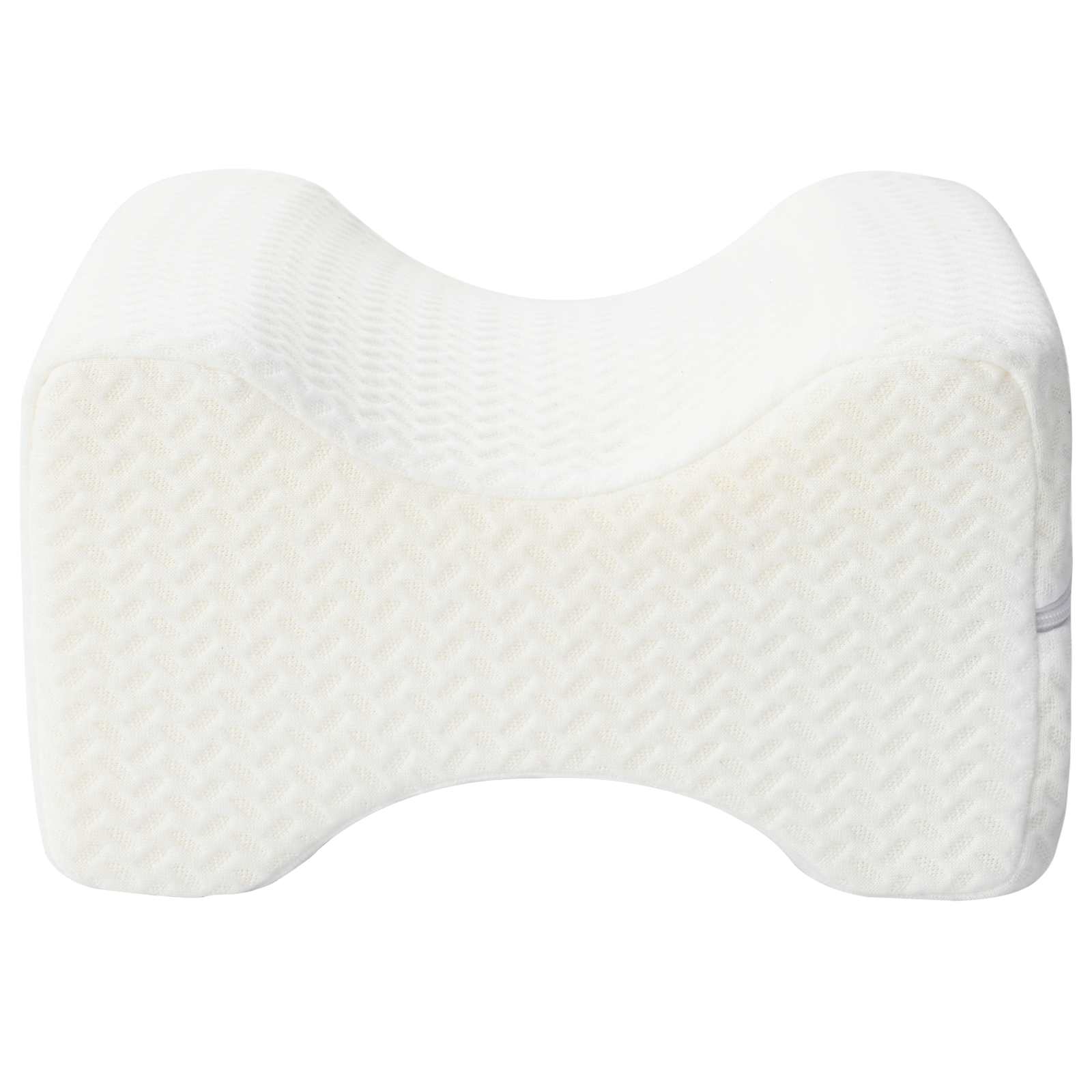 vidaXL Knee Pillow Biały Pianka z pamięcią i poliester