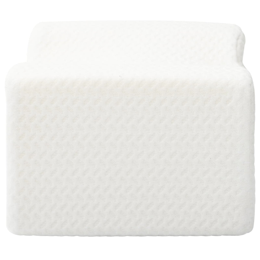 vidaXL Knee Pillow Biały Pianka z pamięcią i poliester