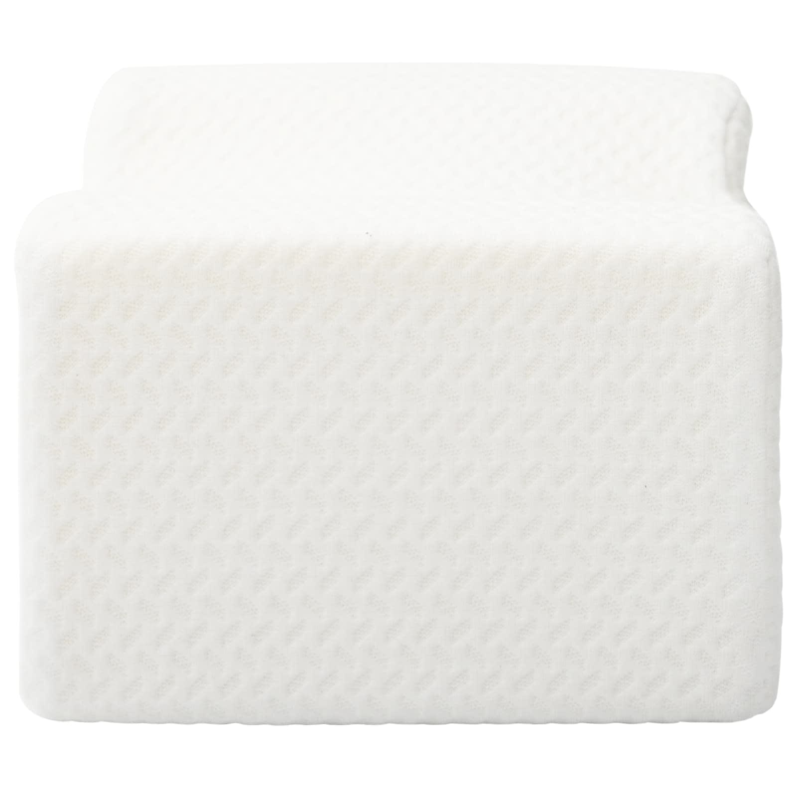 vidaXL Knee Pillow Biały Pianka z pamięcią i poliester