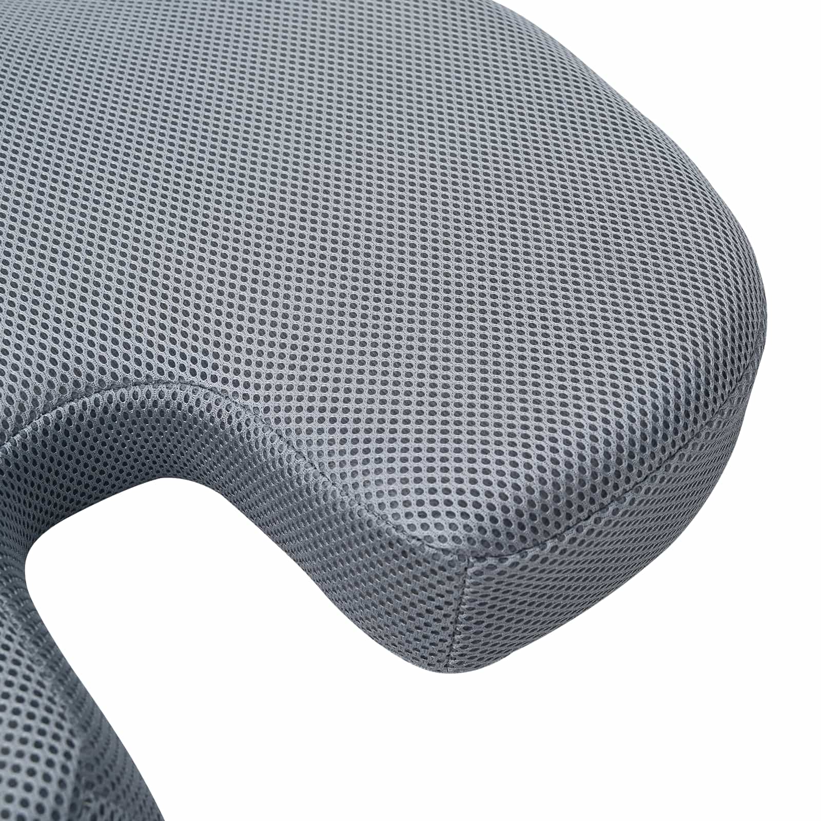 vidaXL Poduszka na siedzisko Szary 47 x 37 x 8 cm Pianka z pamięcią