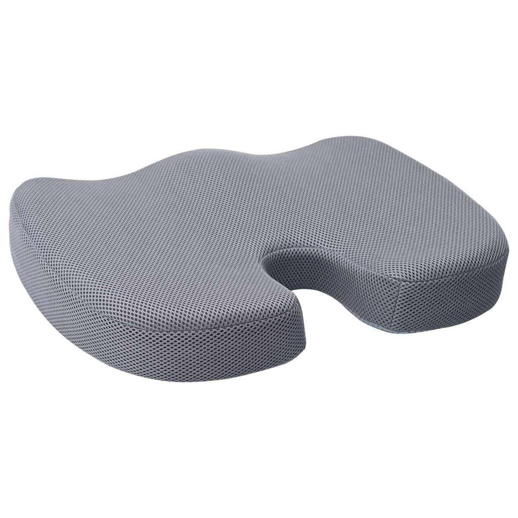 vidaXL Poduszka na siedzisko Szary 47 x 37 x 8 cm Pianka z pamięcią