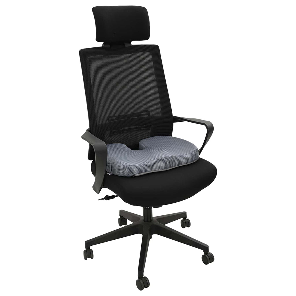 vidaXL Poduszka na siedzisko Szary 47 x 37 x 8 cm Pianka z pamięcią