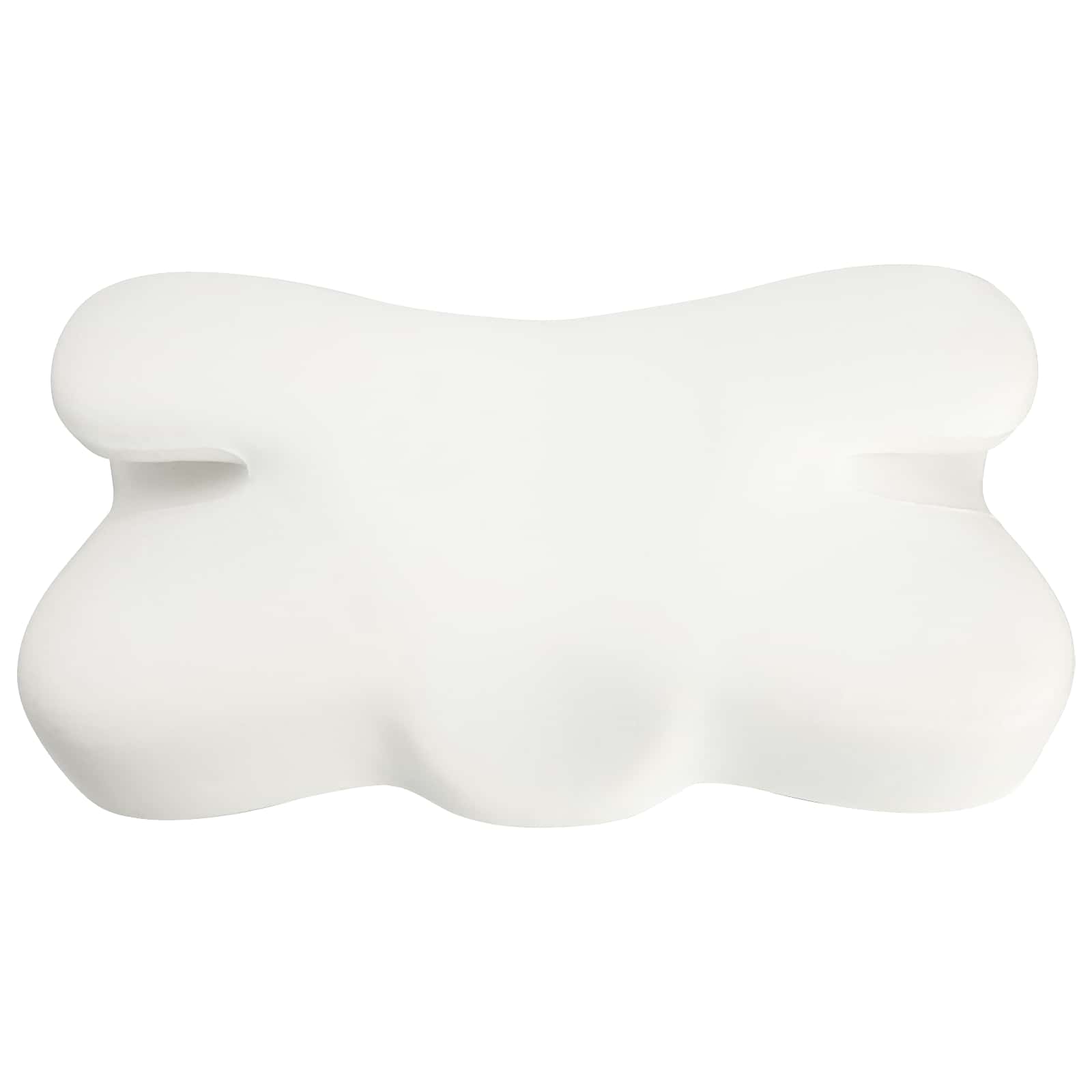 vidaXL Poduszka na szyję Biały Pianka z pamięcią 57 x 36 x 13 cm