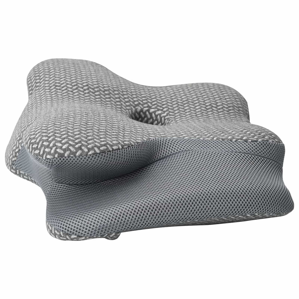 vidaXL Poduszka na szyję Szary Pianka z pamięcią 58 x 38 x 12 cm