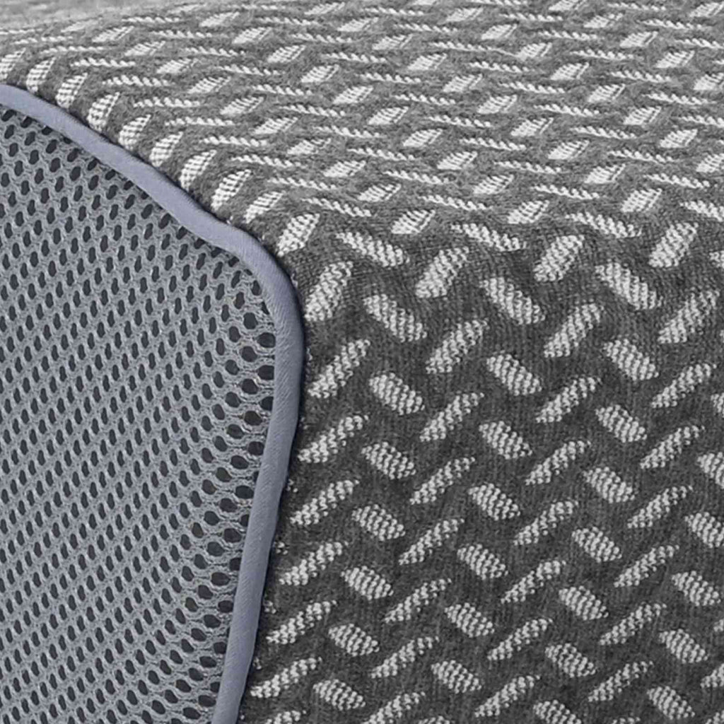 vidaXL Poduszka z poduszką Szary 60 x 34 x 11 cm Poliester