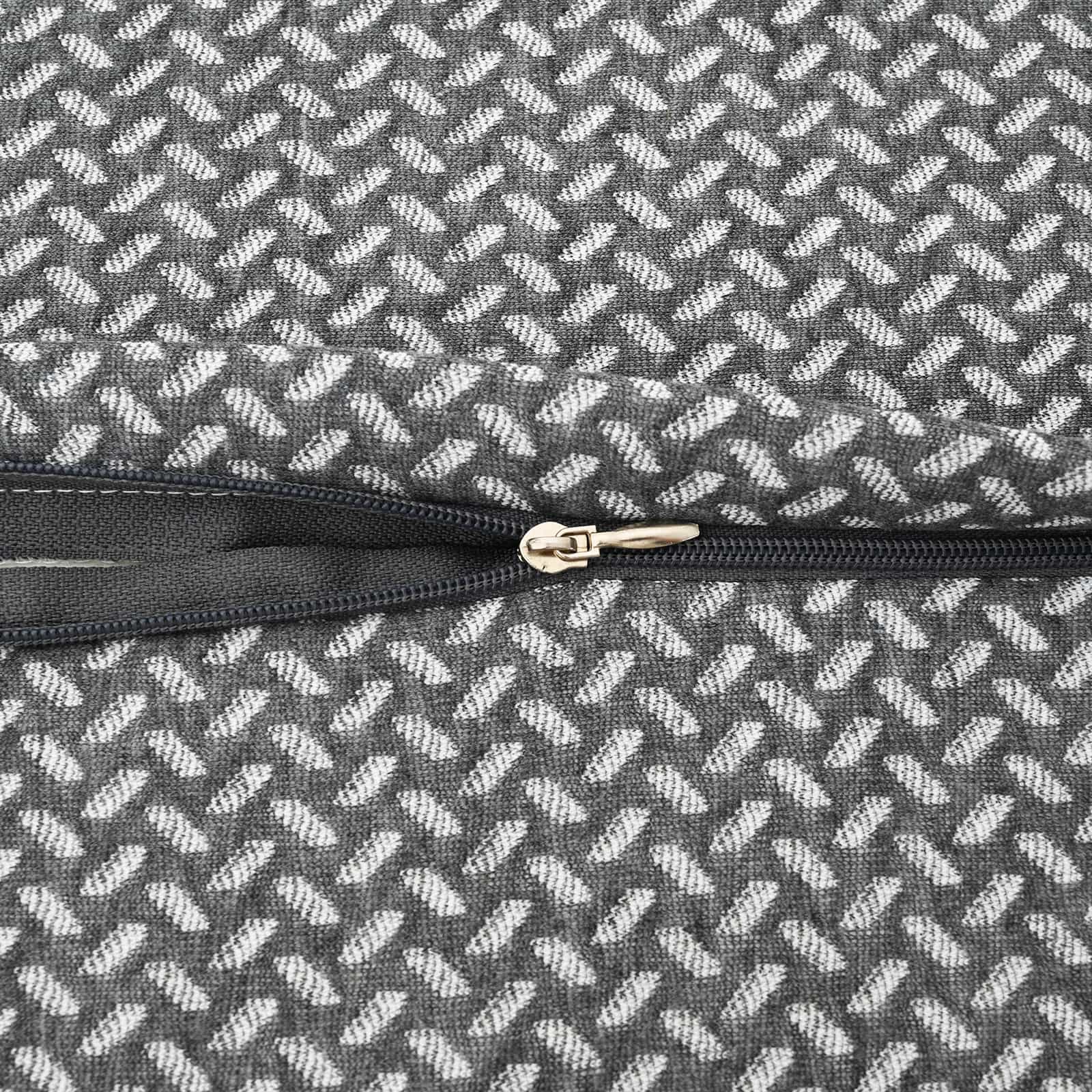 vidaXL Poduszka z poduszką Szary 60 x 34 x 11 cm Poliester