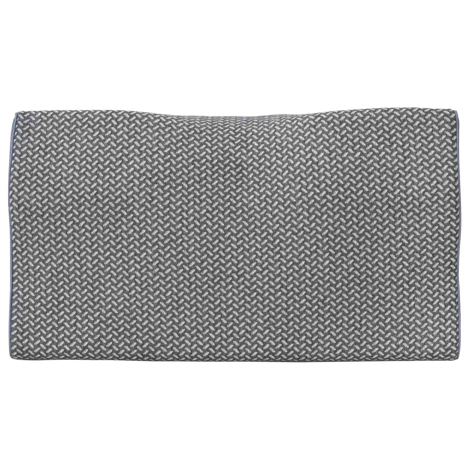 vidaXL Poduszka z poduszką Szary 60 x 34 x 11 cm Poliester