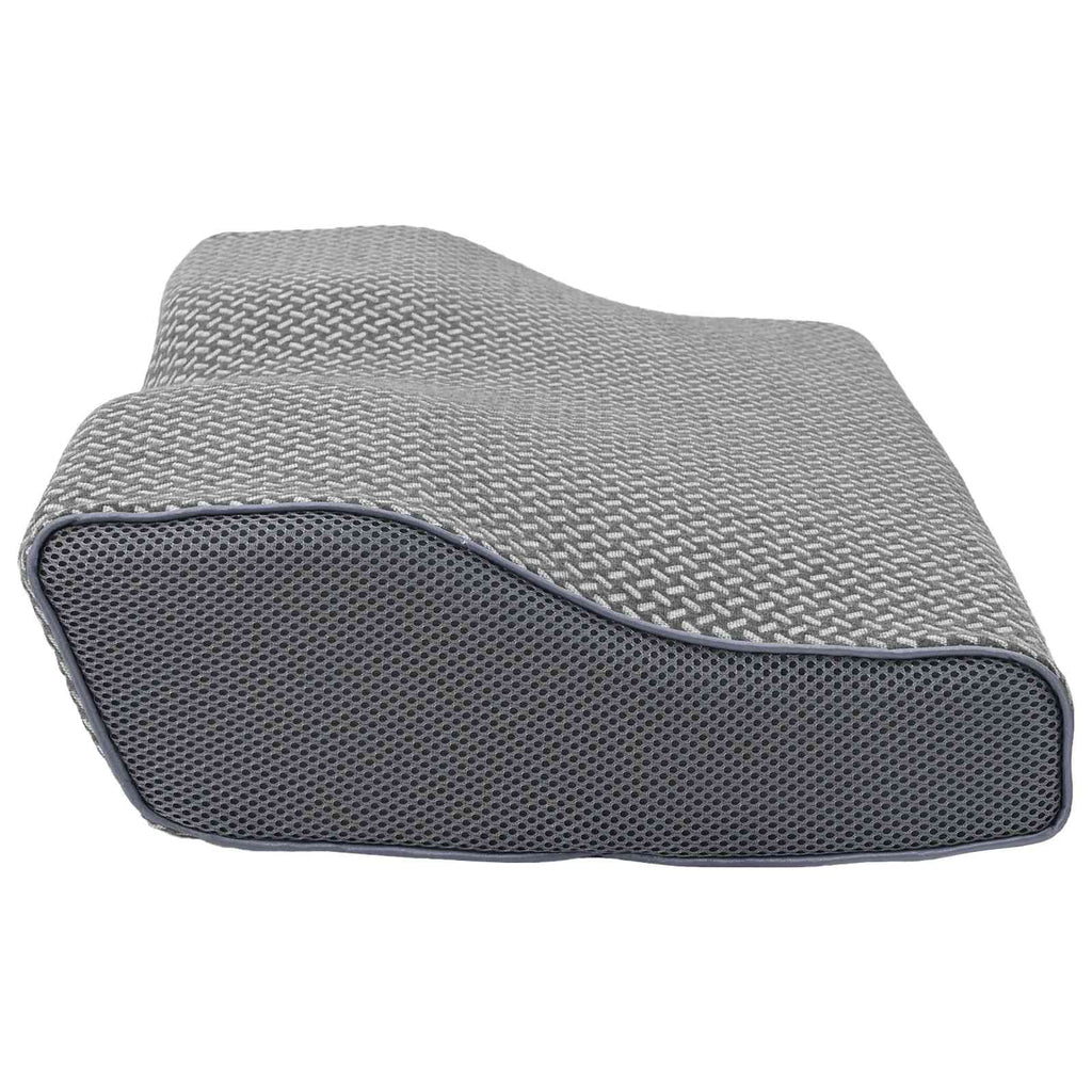 vidaXL Poduszka z poduszką Szary 60 x 34 x 11 cm Poliester