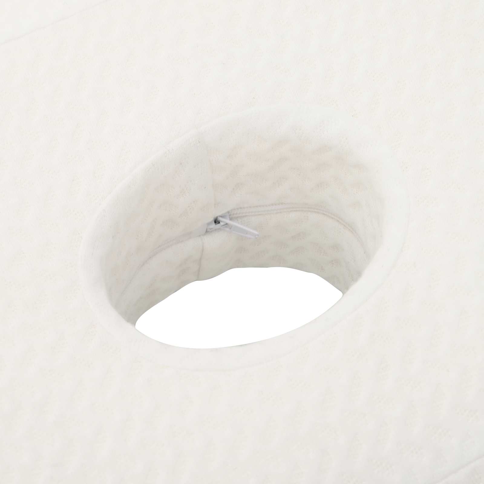 vidaXL Poduszka na Szyję Biały 53 x 35 x 11 cm Pianka z pamięcią
