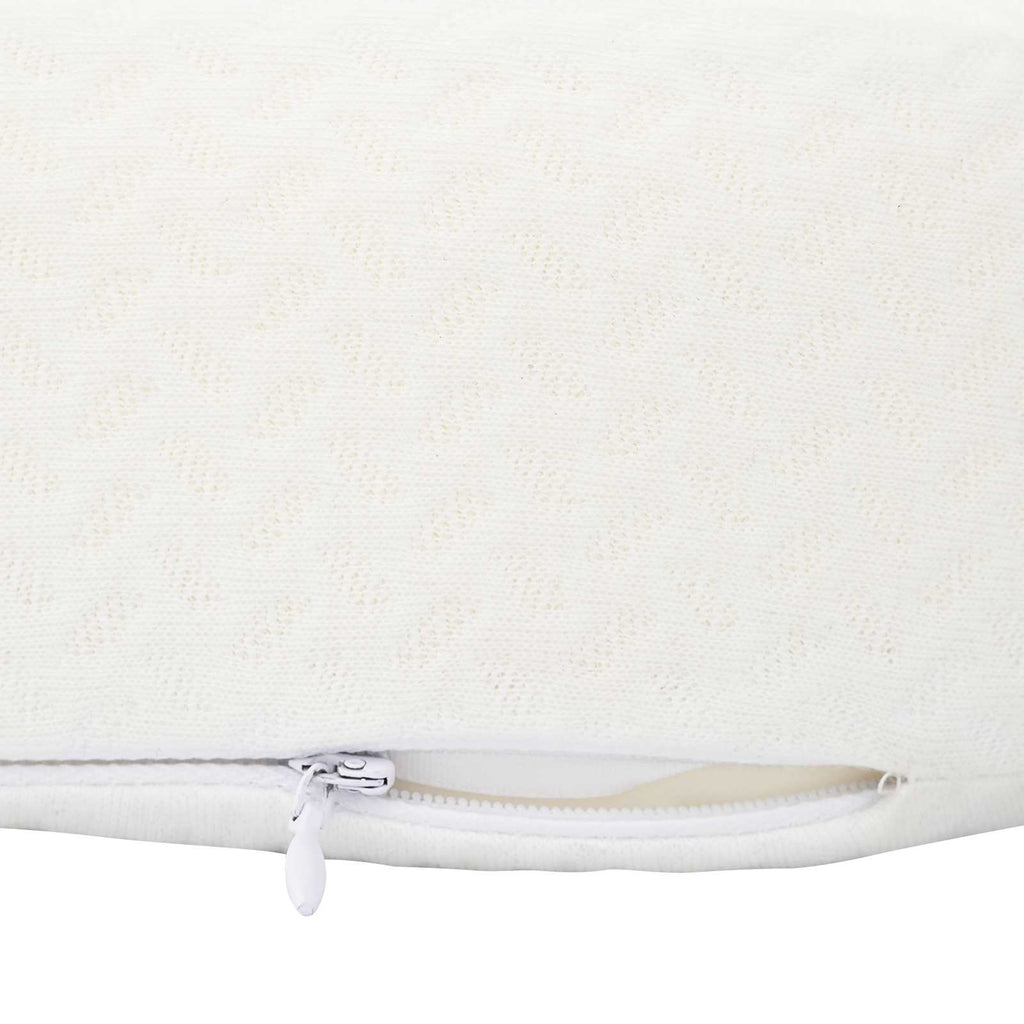 vidaXL Poduszka na Szyję Biały 53 x 35 x 11 cm Pianka z pamięcią